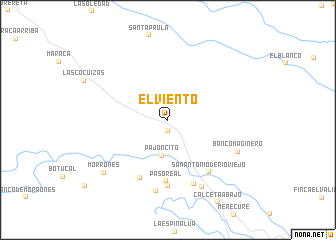 map of El Viento