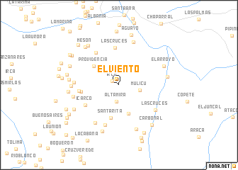 map of El Viento