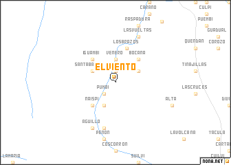 map of El Viento