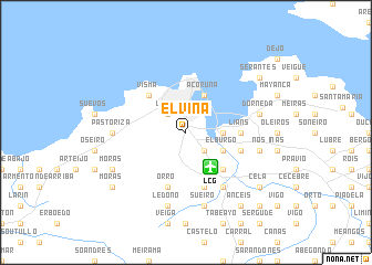 map of Elviña