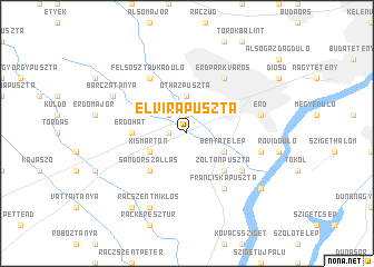 map of Elvirapuszta