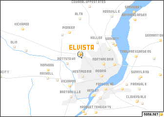 map of El Vista