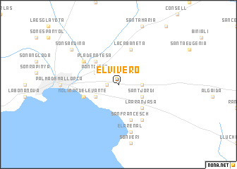 map of El Vivero