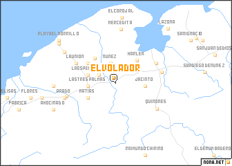 map of El Volador