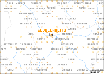 map of El Volcancito