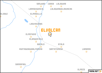 map of El Volcán