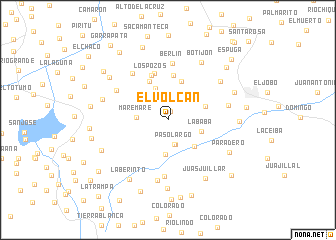 map of El Volcán