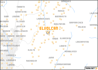 map of El Volcán