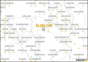 map of El Volcán