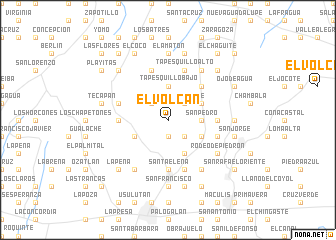 map of El Volcán