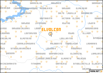 map of El Volcán