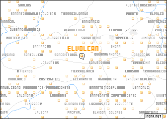 map of El Volcán