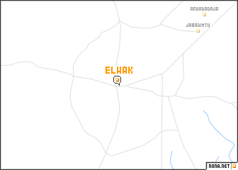 map of El Wak