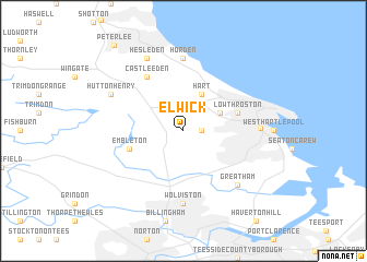 map of Elwick