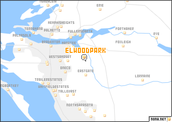 map of Elwood Park