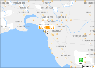 Elwood (Australia) map - nona.net