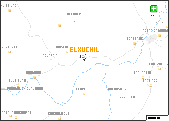 map of El Xúchil