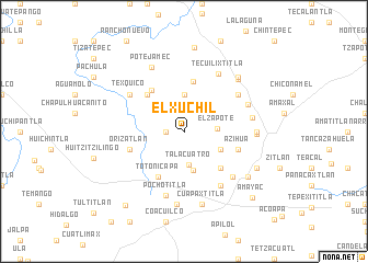 map of El Xúchil