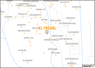 map of El Yagual