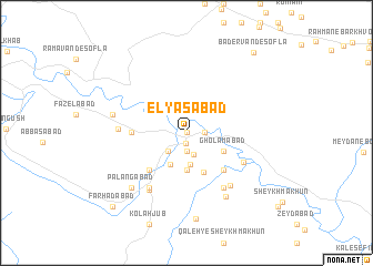 map of Elyāsābād