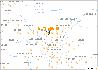 map of Elyāsābād