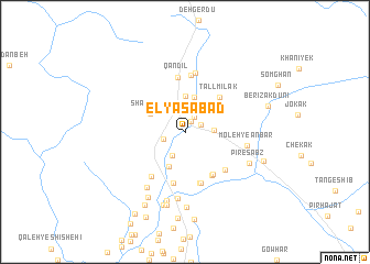 map of Elyāsābād