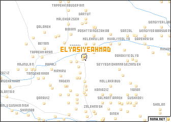 map of Elyāsī-ye Aḩmad