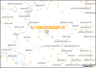 map of Elyāsvand-e Soflá