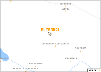 map of El Yegual