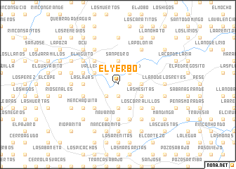 map of El Yerbo