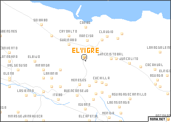 map of El Yigre