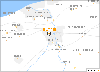 map of Elyria