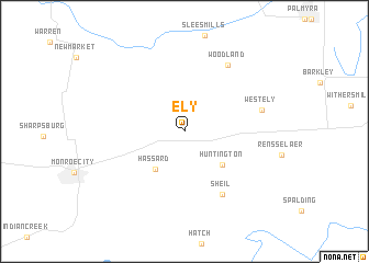 map of Ely