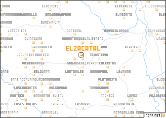 map of El Zacatal