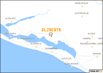 map of El Zacate