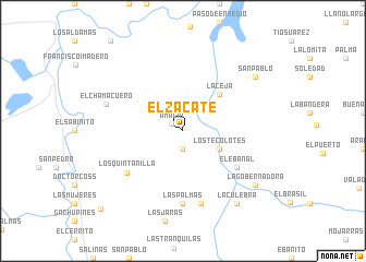 map of El Zacate