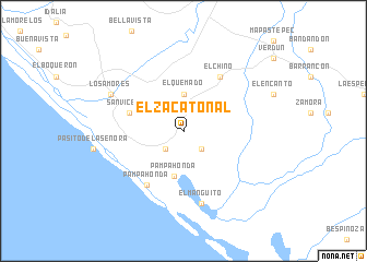 map of El Zacatonal