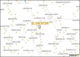 map of El Zacatón