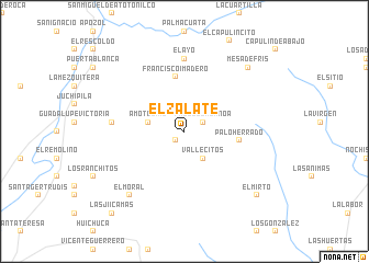 map of El Zalate