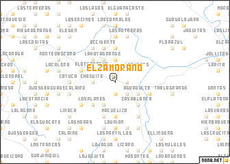 map of El Zamorano