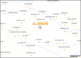 map of El Zamuro