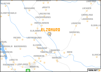 map of El Zamuro