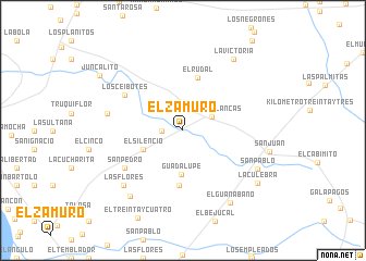 map of El Zamuro