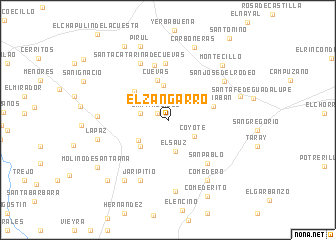 map of El Zangarro