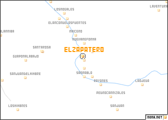 map of El Zapatero