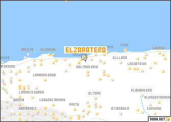 map of El Zapatero