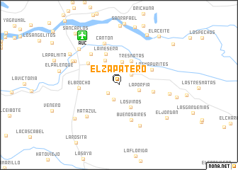 map of El Zapatero