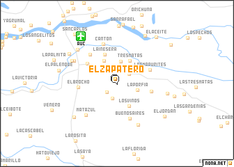 map of El Zapatero