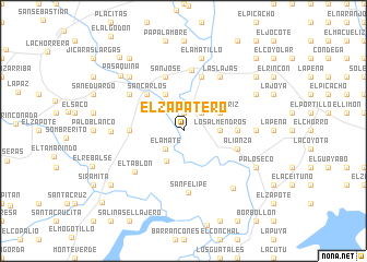 map of El Zapatero