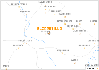 map of El Zapatillo